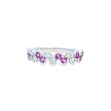 《Dreamy》粉白相間粉寶鑽石波浪戒指 - WILLS JEWELLERY