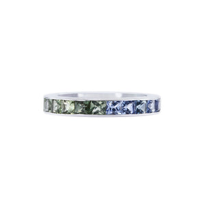 《Dreamy》海洋色調藍寶石戒指 (白金) - WILLS JEWELLERY