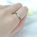 《Dreamy》綠寶石鑽石戒指 - WILLS JEWELLERY