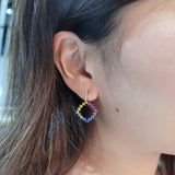 《Dreamy》彩虹寶石鑽石耳環 - WILLS JEWELLERY