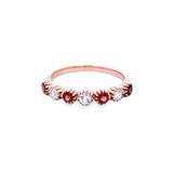 《Dreamy》華麗包邊密釘尖晶石白寶戒指 - WILLS JEWELLERY