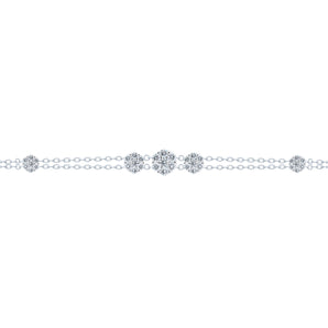 五小花 • 鑽石手鏈II - WILLS JEWELLERY