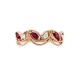 《扭紋線戒》紅寶石鑽石戒指II - WILLS JEWELLERY
