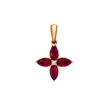 Ixora・紅寶石鑽石吊墜 - WILLS JEWELLERY