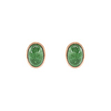 JUST・弧面形綠寶石耳環 - WILLS JEWELLERY
