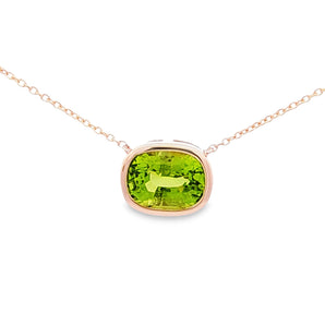 JUST・橢圓形橄欖石頸鏈 - WILLS JEWELLERY