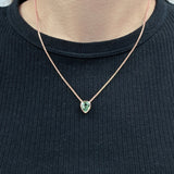 JUST・翠綠碧璽水滴吊墜 - WILLS JEWELLERY