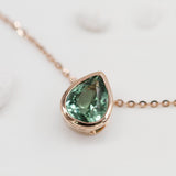 JUST・翠綠碧璽水滴吊墜 - WILLS JEWELLERY