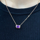 JUST・小八角堇紫色藍寶石頸鏈 - WILLS JEWELLERY