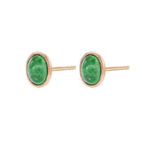 JUST・弧面形綠寶石耳環 - WILLS JEWELLERY
