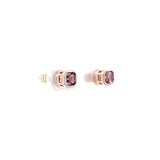 JUST・雷地恩形粉紅尖晶石耳環 - WILLS JEWELLERY