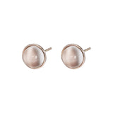 JUST・弧面形貓眼月亮石耳環 - WILLS JEWELLERY