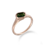 JUST・歐式復古小八角綠藍寶石戒指 - WILLS JEWELLERY