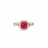 馬亨蓋 (Mahenge) 尖晶石鑽石戒指 I - WILLS JEWELLERY