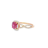 馬亨蓋 (Mahenge) 尖晶石鑽石戒指 I - WILLS JEWELLERY