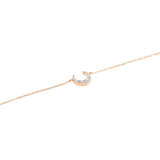 MOON • 18K玫瑰金鑽石手鏈 - WILLS JEWELLERY