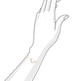 MOON • 18K玫瑰金鑽石手鏈 - WILLS JEWELLERY