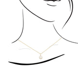 小復古淡水珍珠鑽石吊墜 - WILLS JEWELLERY
