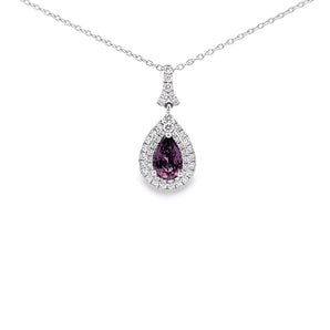 宮廷式吊墮 · 紫色尖晶石 - WILLS JEWELLERY