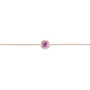 《圓 • 緣》粉紅寶石手鏈 (玫瑰金) - WILLS JEWELLERY