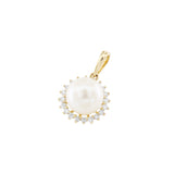 小復古淡水珍珠鑽石吊墜 - WILLS JEWELLERY