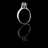 經典四爪花樣大教堂式刀肶鑽石戒指款式 - WILLS JEWELLERY