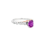 圖騰戒指.紫色藍寶石 - WILLS JEWELLERY