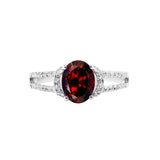 小結・石榴石鑽石戒指 - WILLS JEWELLERY