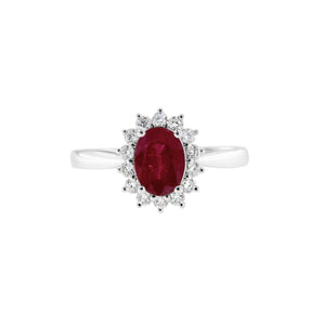 《天使 • 圍石》戴安娜橢圓紅寶石 - WILLS JEWELLERY
