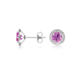 《圓 • 緣》粉紅寶石耳環 - WILLS JEWELLERY