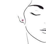 《圓 • 緣》粉紅寶石耳環 - WILLS JEWELLERY