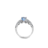 蝴蝶戒指.淺薰衣草藍色藍寶石 - WILLS JEWELLERY