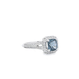 圍鑽戒指 · 金屬灰尖晶石 - WILLS JEWELLERY