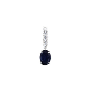 藍寶石清鑲鑽石吊墜 - WILLS JEWELLERY