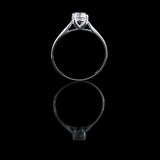 經典四爪大教堂式刀肶鑽石戒指款式 - WILLS JEWELLERY