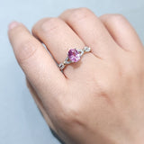 扭紋戒指 · 粉橙色藍寶石 - WILLS JEWELLERY