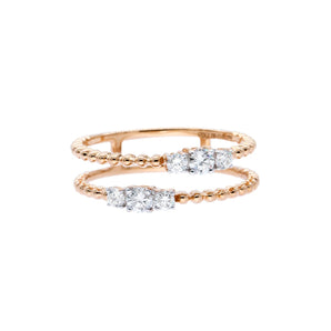 二重奏鑽石線戒 - WILLS JEWELLERY