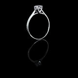經典四爪大教堂式刀肶鑽石戒指款式 - WILLS JEWELLERY
