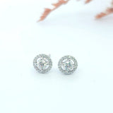 圓緣耳環.鑽石 - WILLS JEWELLERY