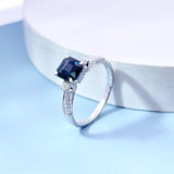 斯里蘭卡宮廷式藍尖晶戒指 - WILLS JEWELLERY