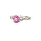 扭紋戒指 · 粉橙色藍寶石 - WILLS JEWELLERY