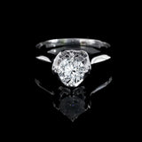 經典四爪花樣大教堂式刀肶鑽石戒指款式 - WILLS JEWELLERY