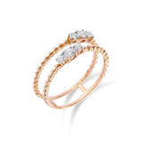二重奏鑽石線戒 - WILLS JEWELLERY