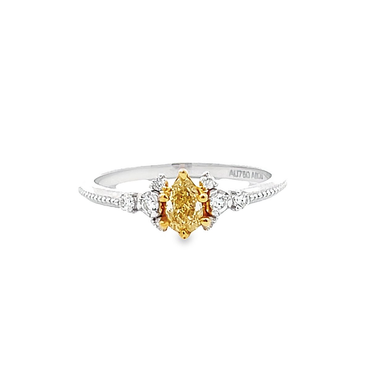 Natural Pear Shaped Yellow Diamond Ring WILLS JEWELLERY natural-pear-shaped-yellow-diamond-ring-wills-jewellery