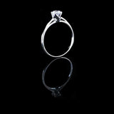 經典四爪大教堂式刀肶鑽石戒指款式 - WILLS JEWELLERY