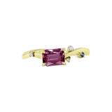 《幾何美學》粉紅藍寶石戒指 - WILLS JEWELLERY