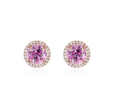 《圓 • 緣》粉紅寶石耳環 (玫瑰金) - WILLS JEWELLERY
