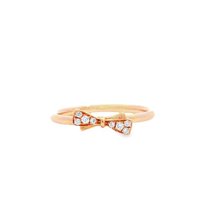 小蝴蝶結鑽石戒指 - WILLS JEWELLERY
