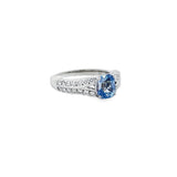 蝴蝶戒指.淺薰衣草藍色藍寶石 - WILLS JEWELLERY