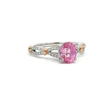 扭紋戒指 · 粉橙色藍寶石 - WILLS JEWELLERY